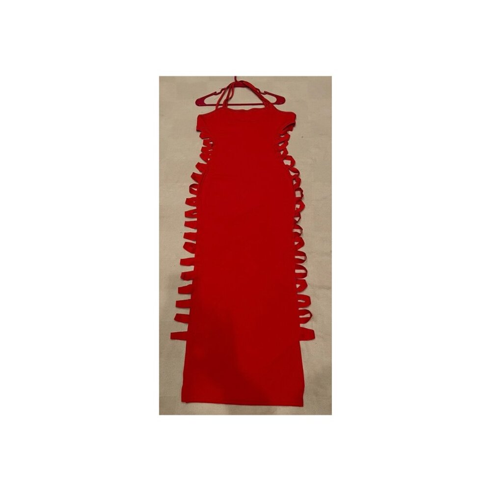 Red Slit Dress